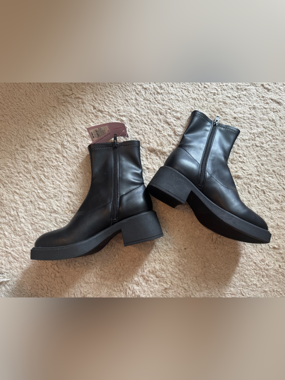 NWT chunky ankle boots